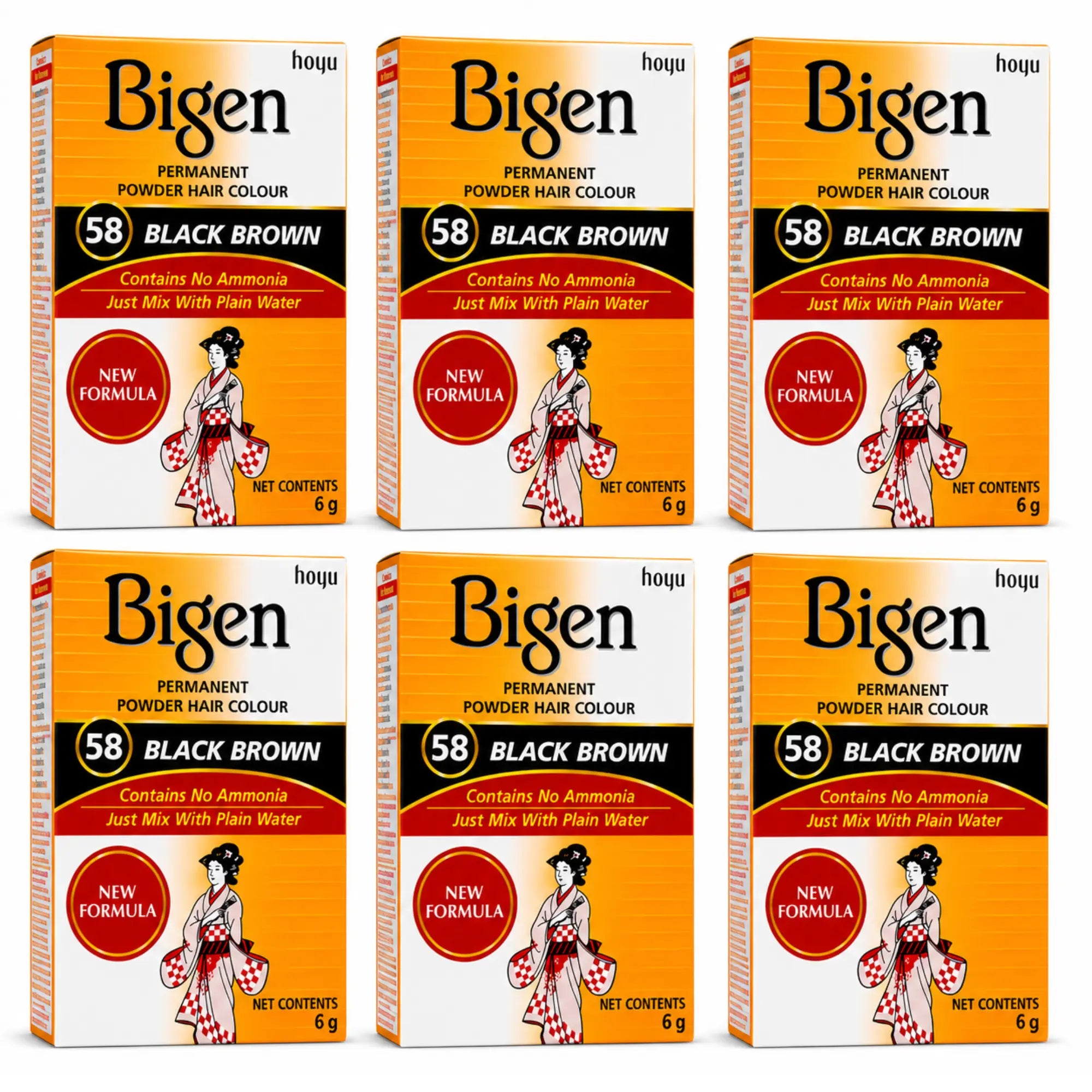Bigen Powder Hair Color #58 Black Brown - view 4