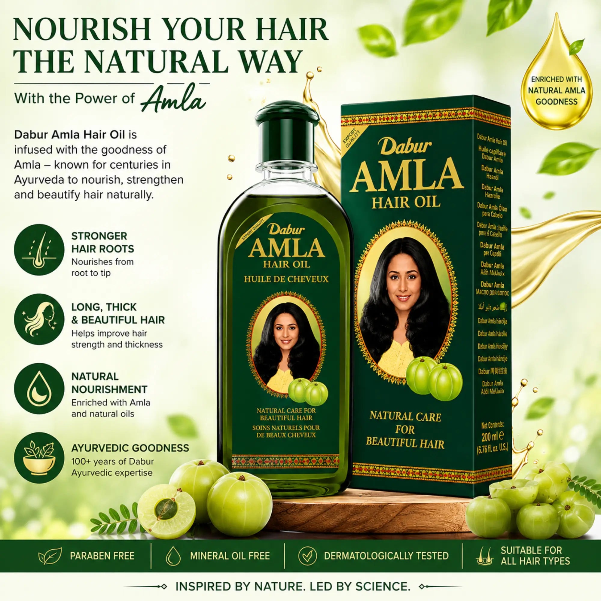 Dabur Amla Hair Oil 200ml - view 4