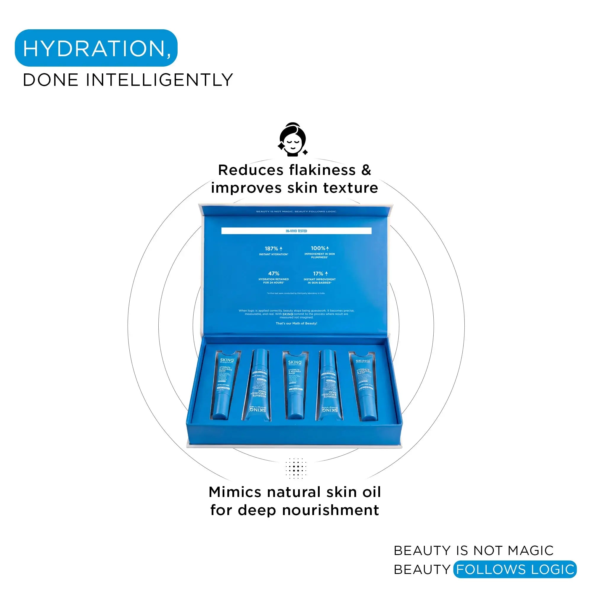 SkinQ Hydrate & Nourish Mask 10g (Pack of 5) - view 3