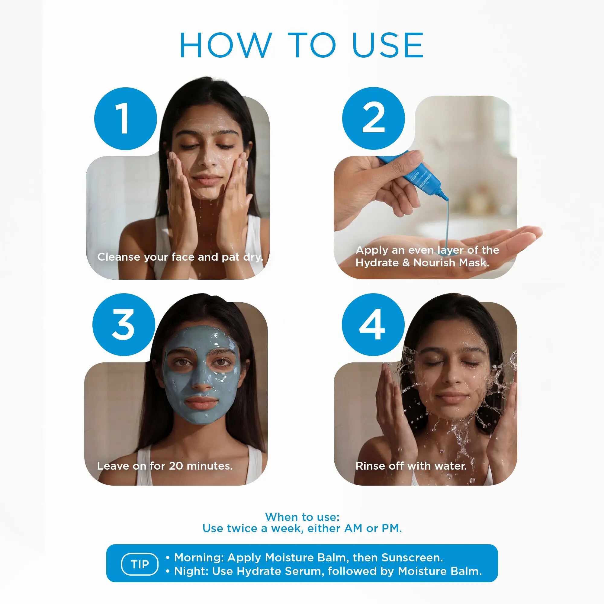 SkinQ Hydrate & Nourish Mask 10g (Pack of 5) - view 9