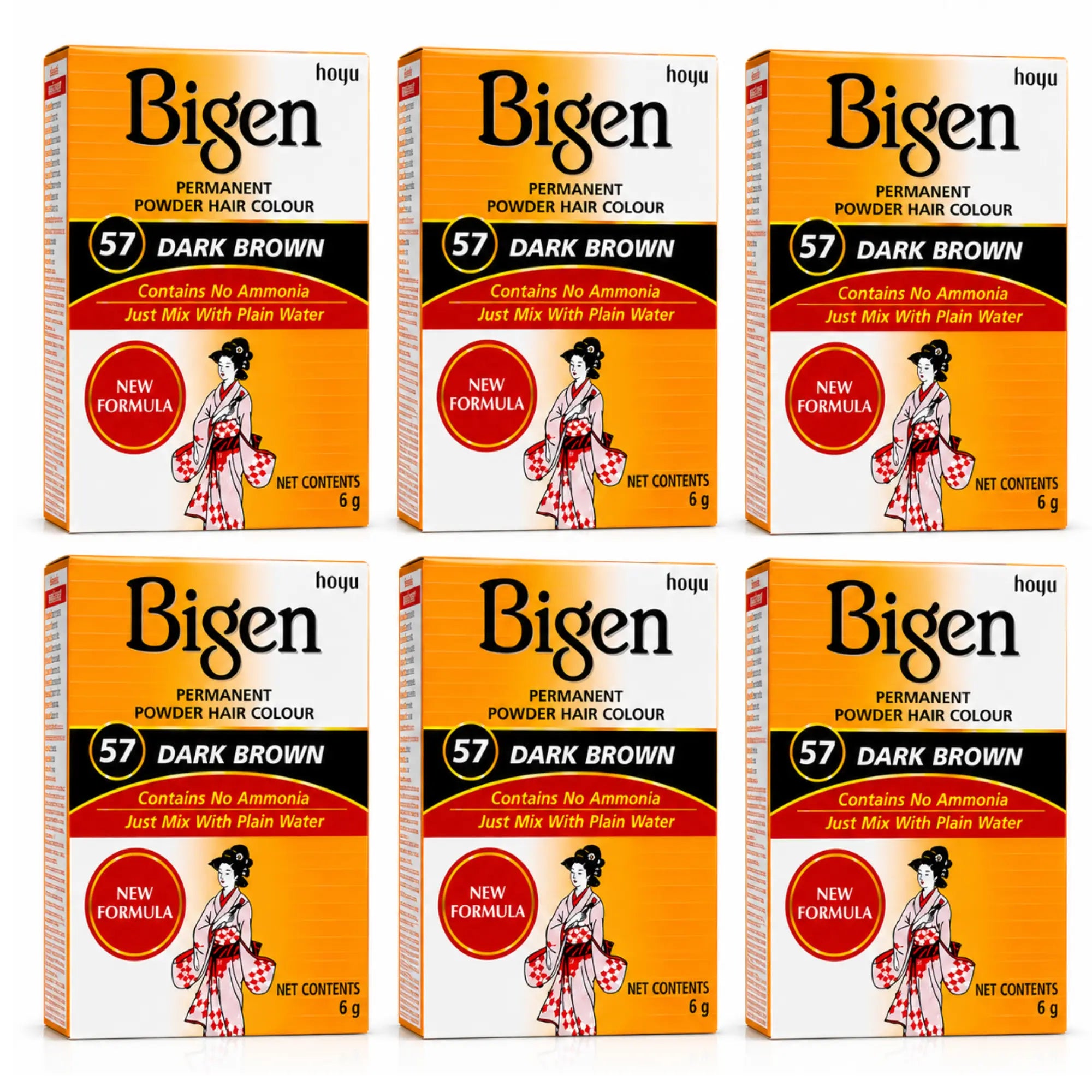 Bigen Powder Hair Color #57 Dark Brown - view 4