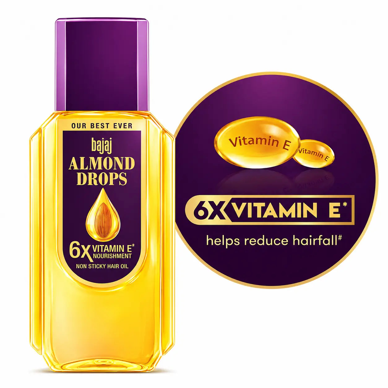 Bajaj Almond Drops Hair Oil 300ml - view 5