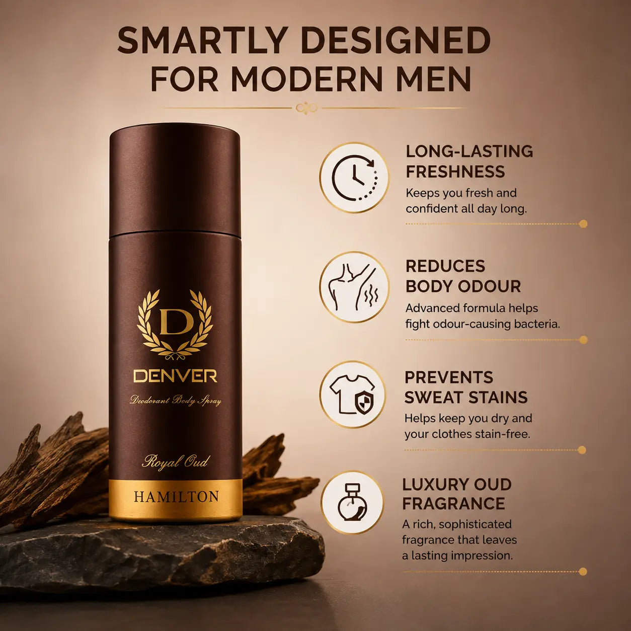 Denver Royal Oud Deo 150ml - view 4