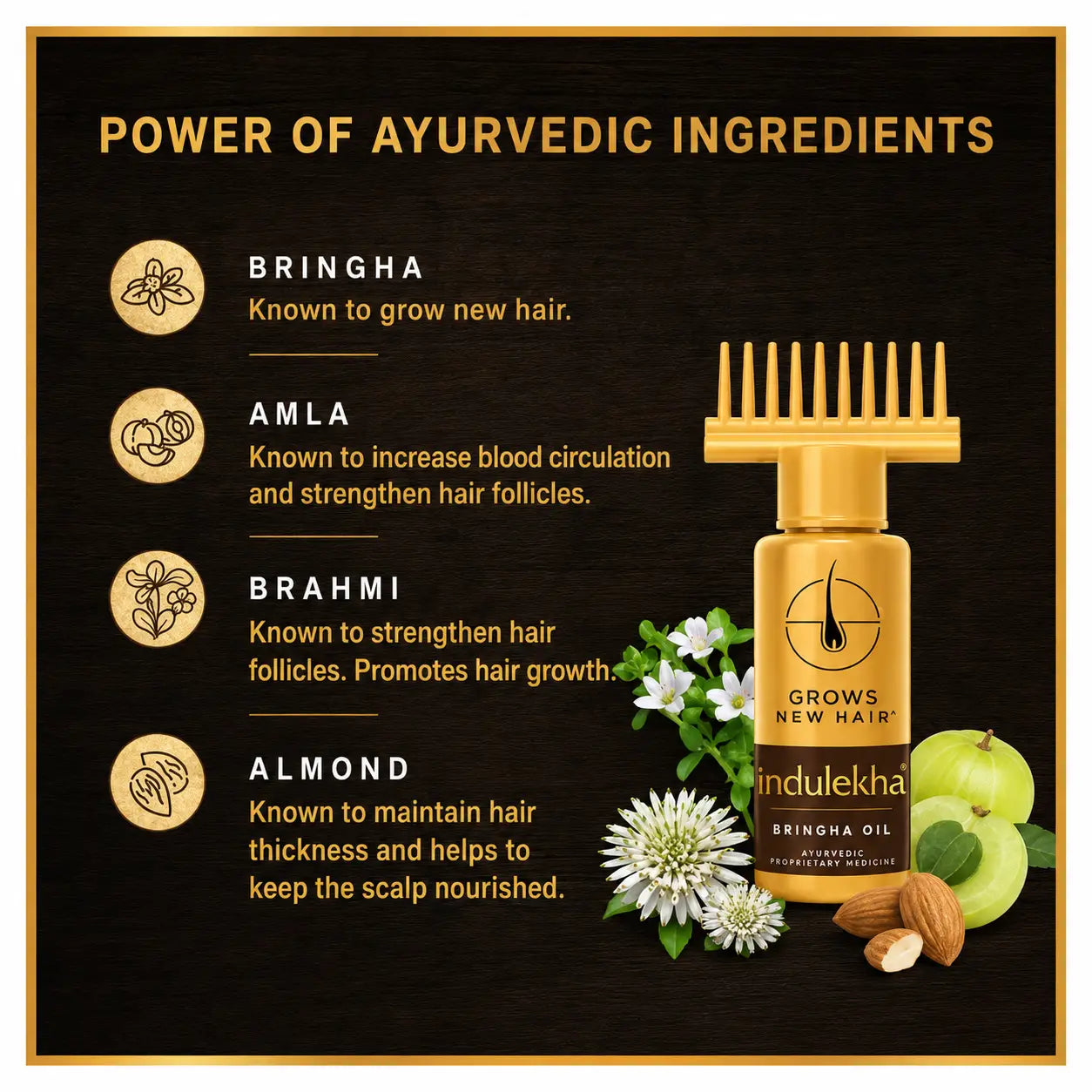 Indulekha Bhringha Hair Oil 100ml - view 4