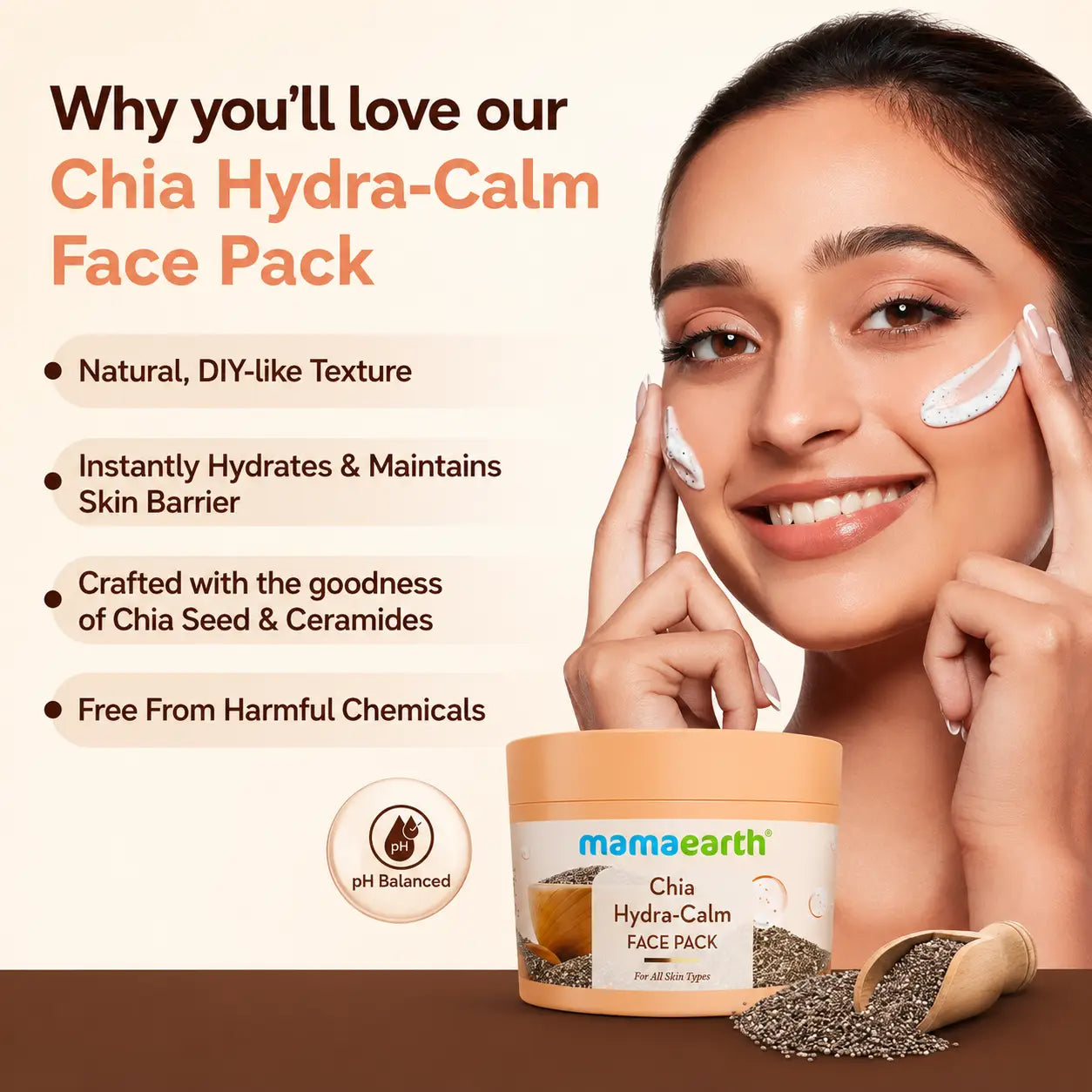 Mamaearth Chia Face Pack 200g - view 3