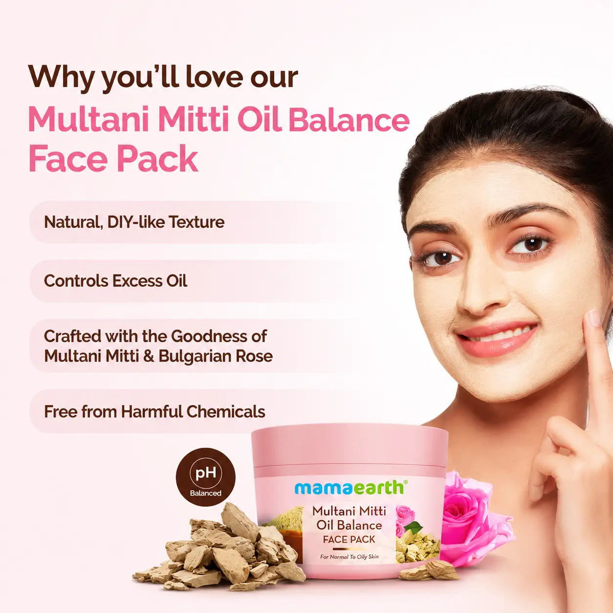 Mamaearth Multani Mitti Face Pack 200g - view 3