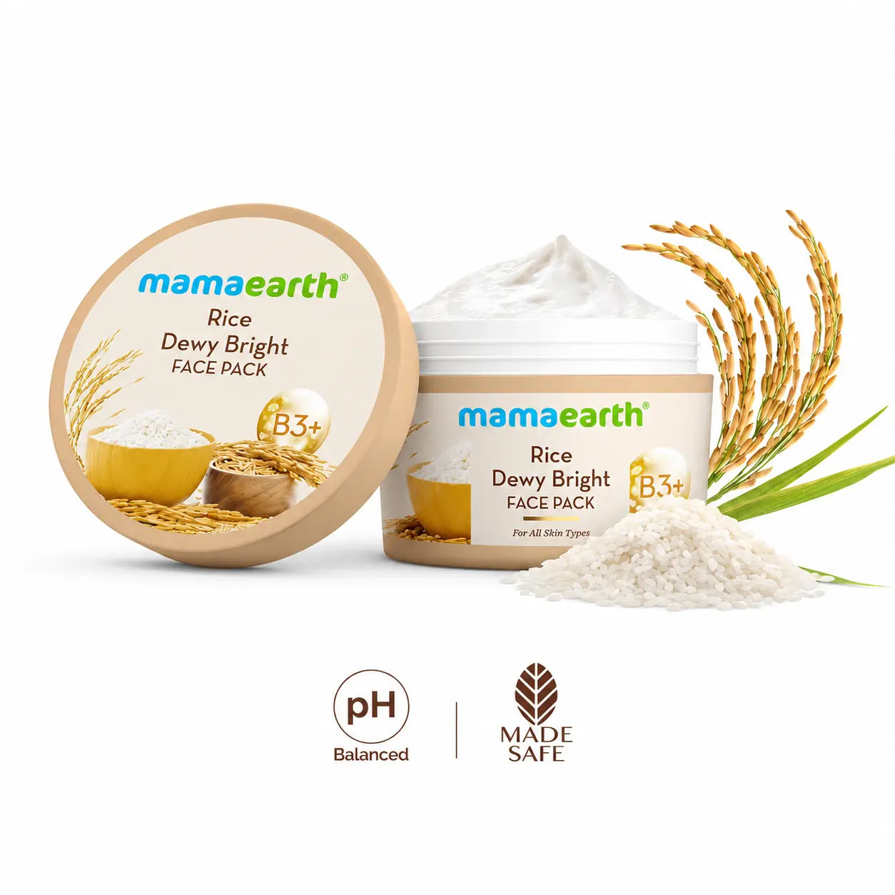 Mamaearth Rice Water Face Pack 200g - view 2