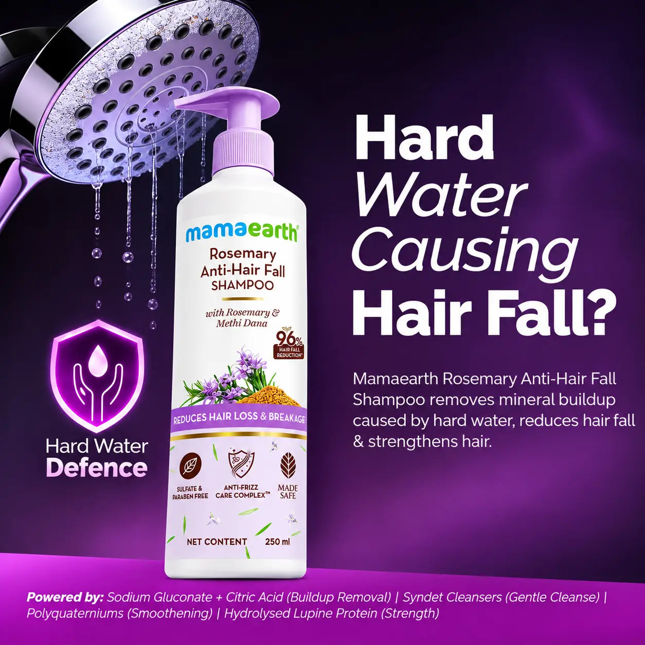 Mamaearth Rosemary Anti Hair Fall Shampoo 250ml - view 3