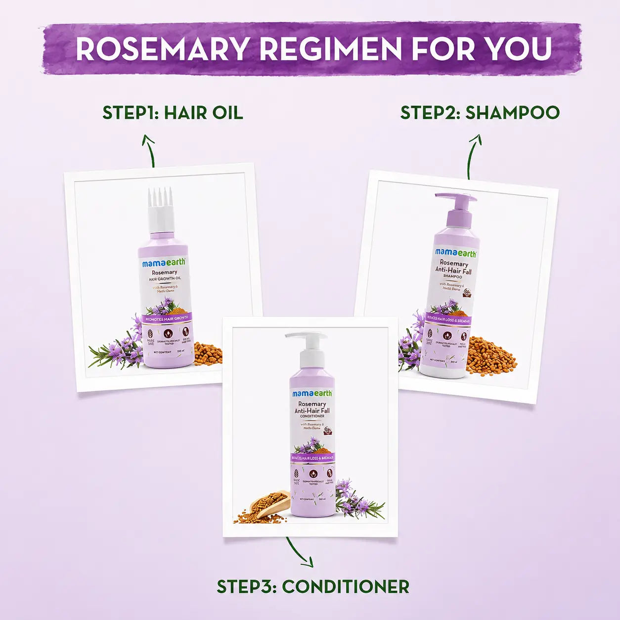 Mamaearth Rosemary Anti Hair Fall Shampoo 250ml - view 7