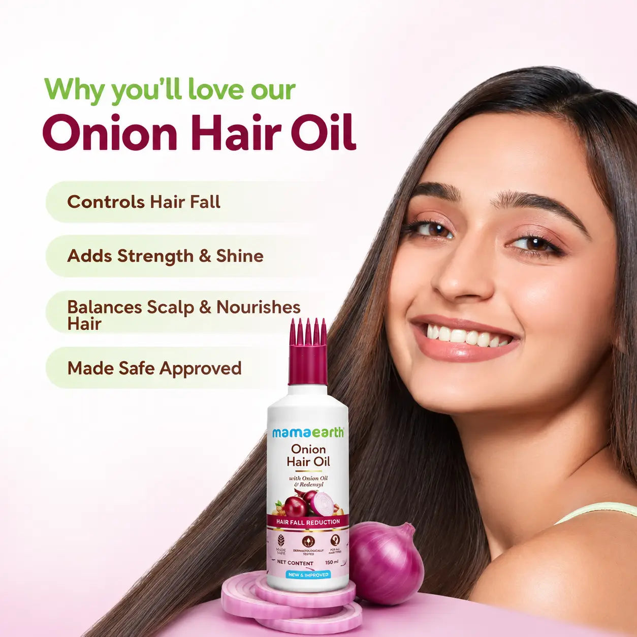 Mamaearth Onion Hair Oil 150ml - view 3
