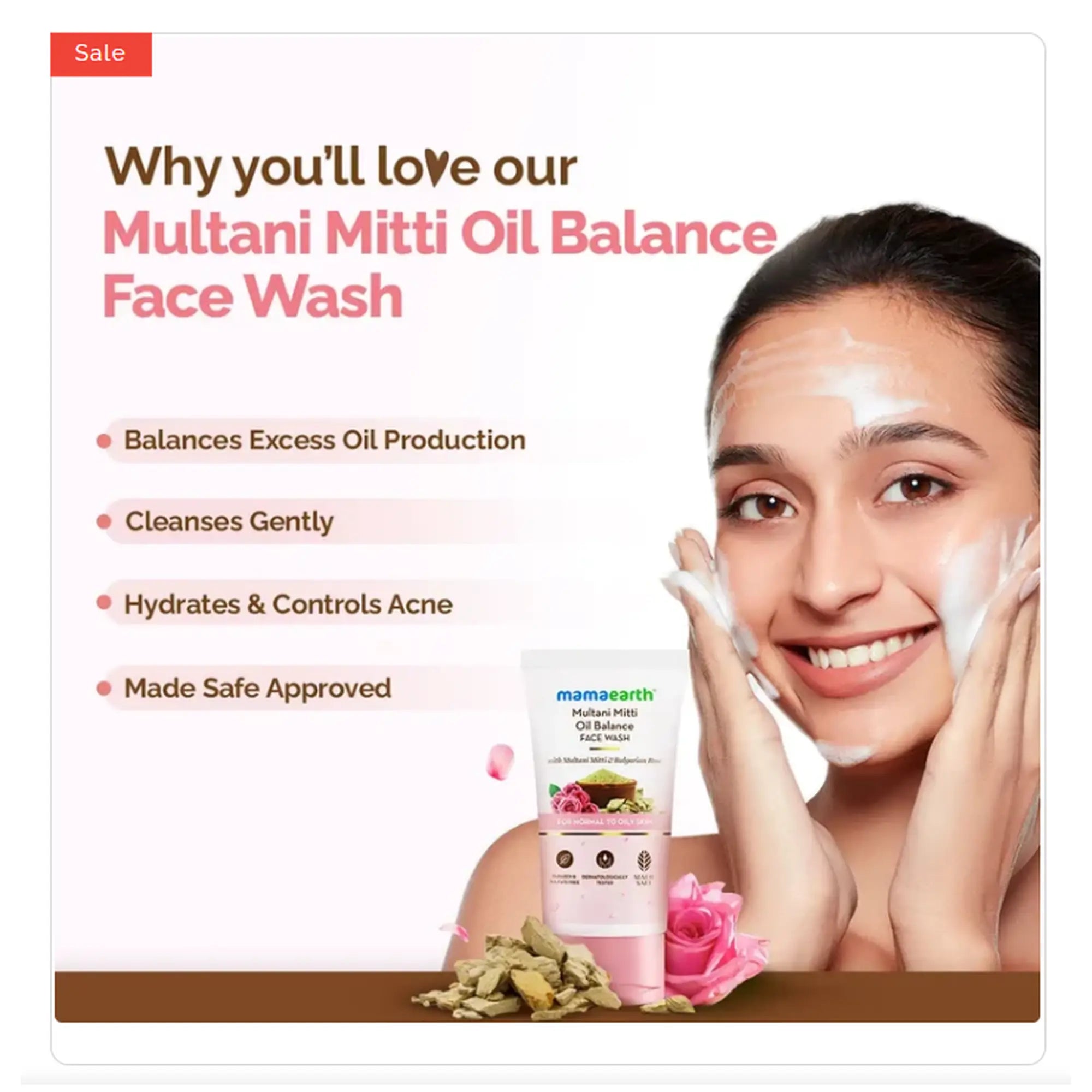 Mamaearth Multani Mitti Face Wash 100ml - view 4