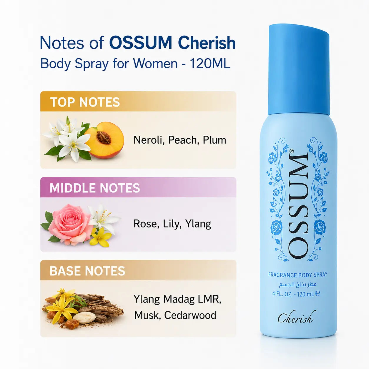 OSSUM Cherish Body Spray 120ml - view 3