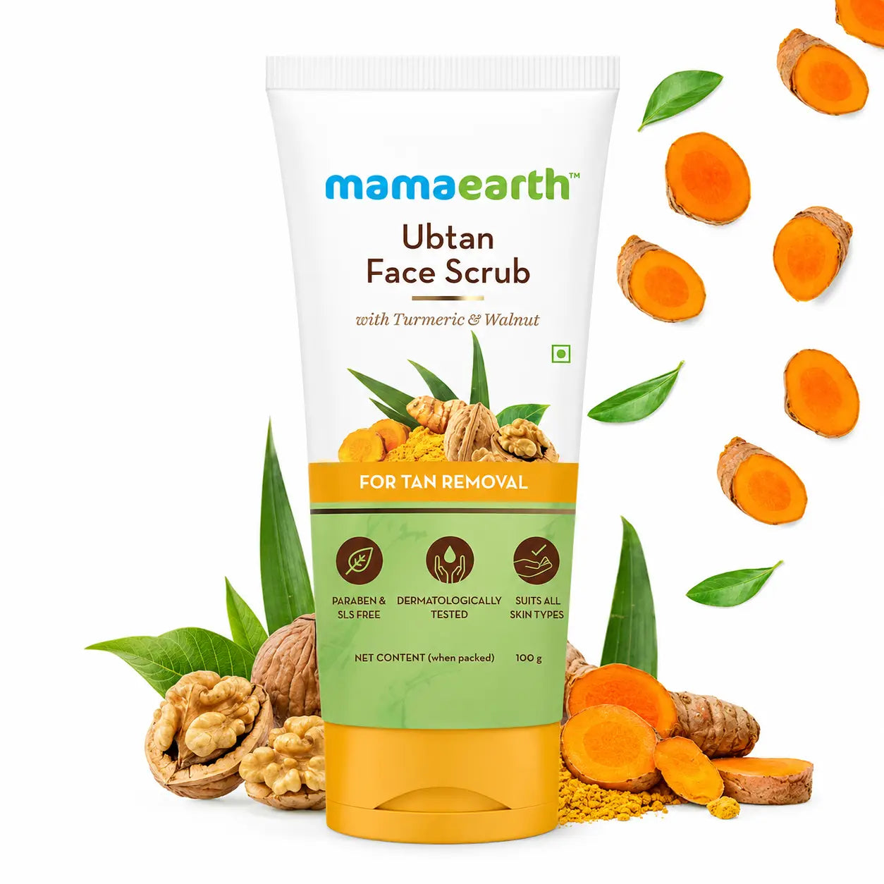 Mamaearth Ubtan Face Scrub 100g - view 2