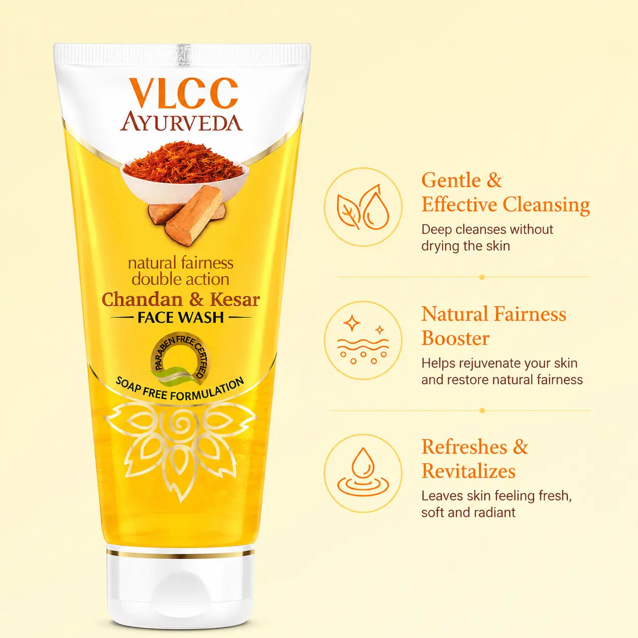 VLCC Kesar Chandan Face Wash 100ml - view 2