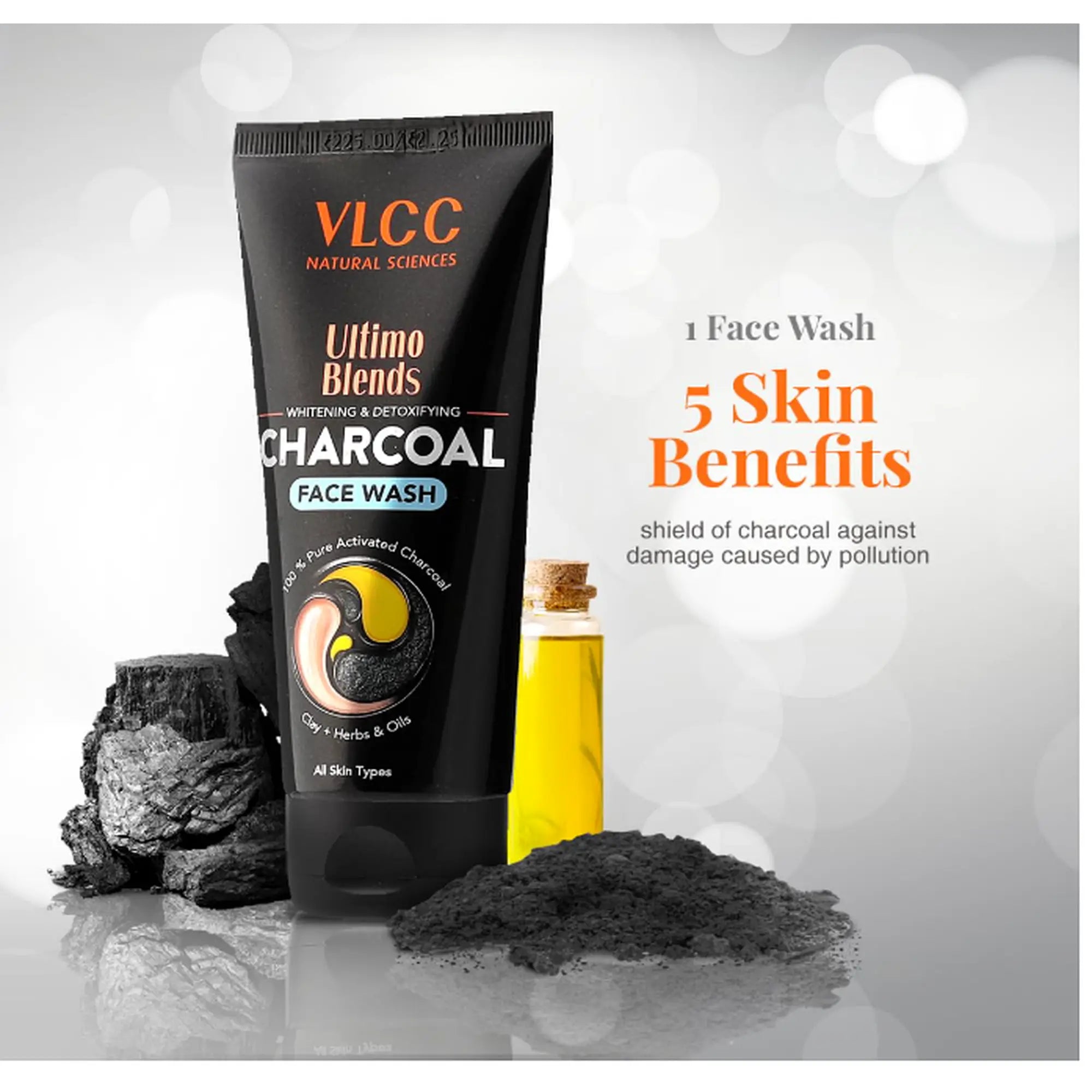 VLCC Charcoal Face Wash 100ml - view 2