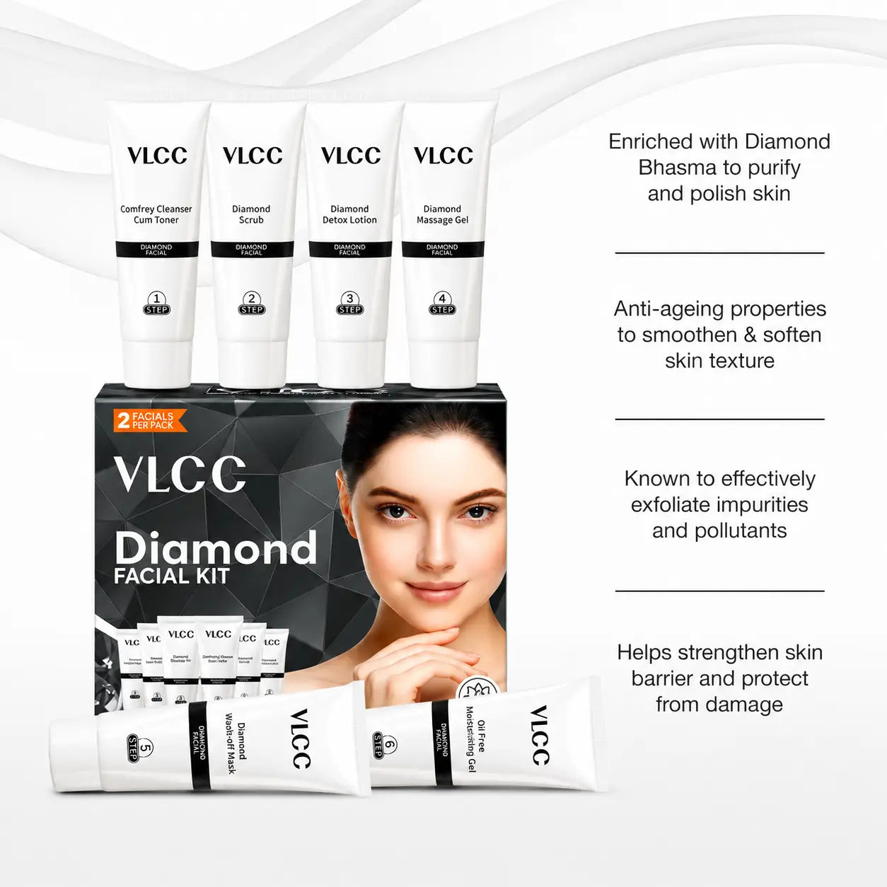 VLCC Diamond Facial Kit 60g - view 4