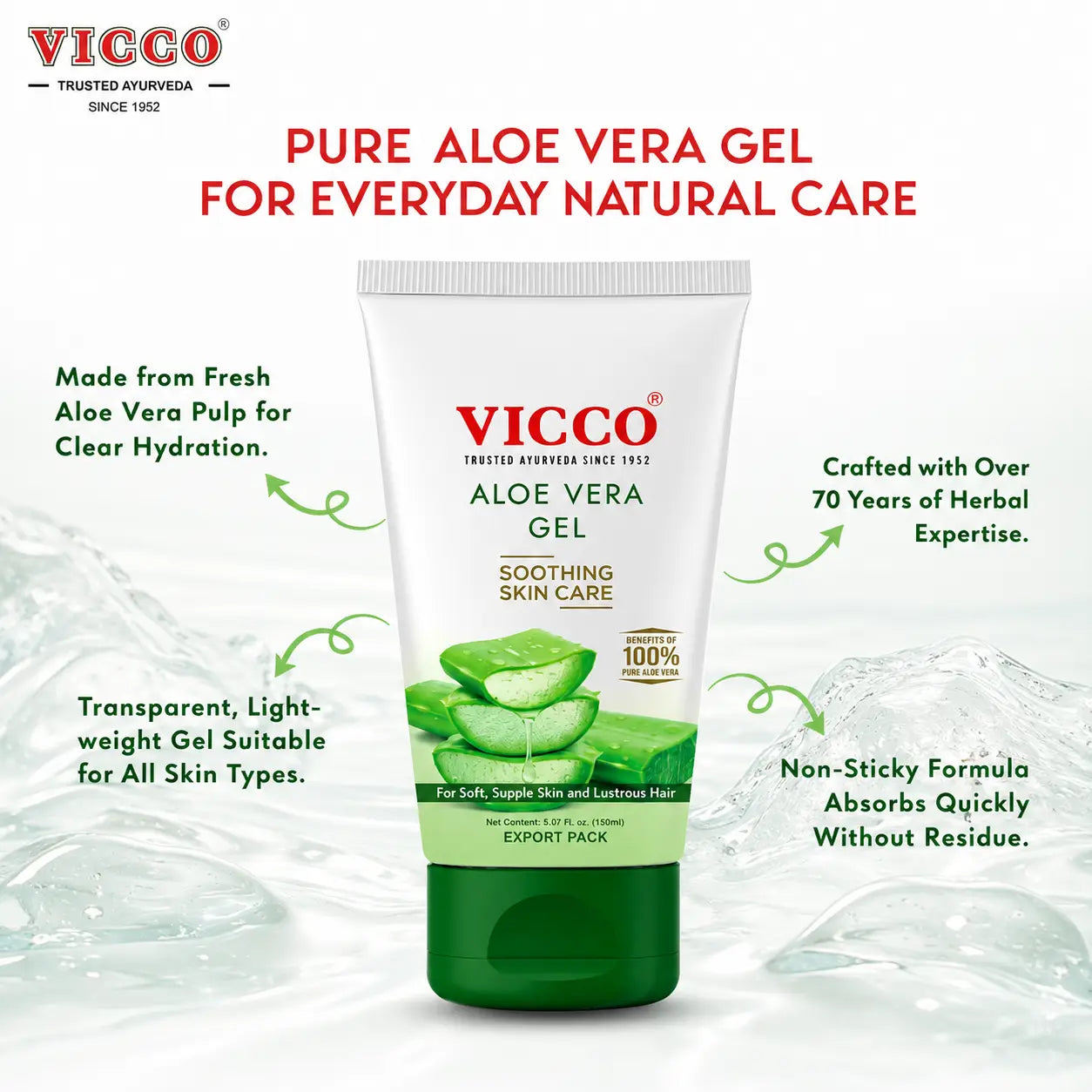 Vicco Aloe Vera Gel 150ml - view 3