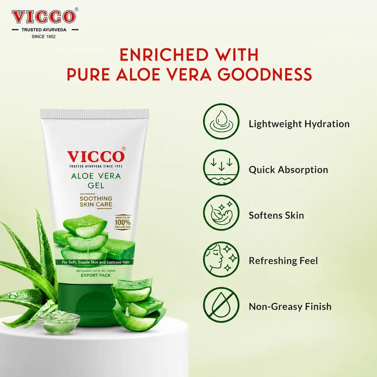Vicco Aloe Vera Gel 150ml - view 5