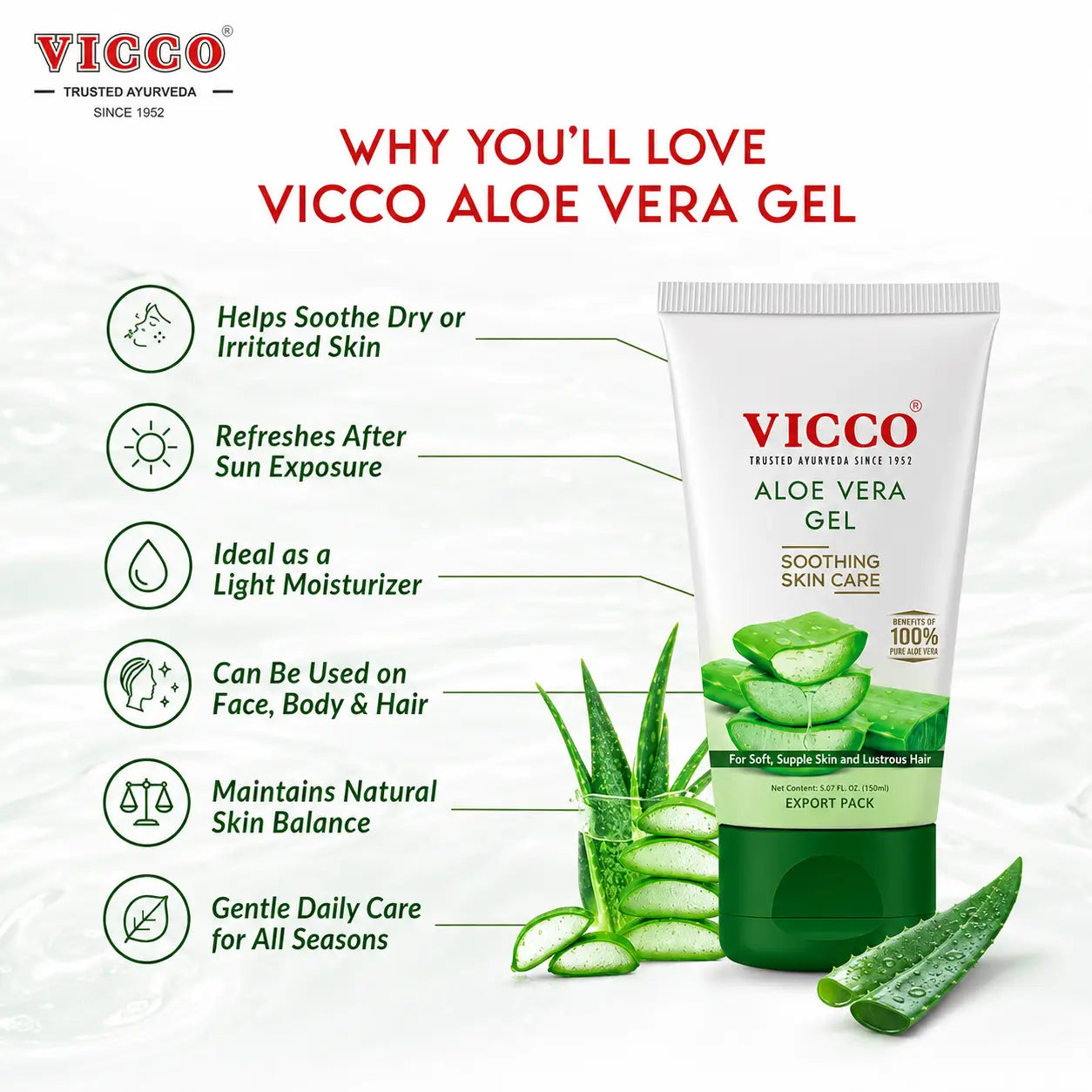 Vicco Aloe Vera Gel 150ml - view 6