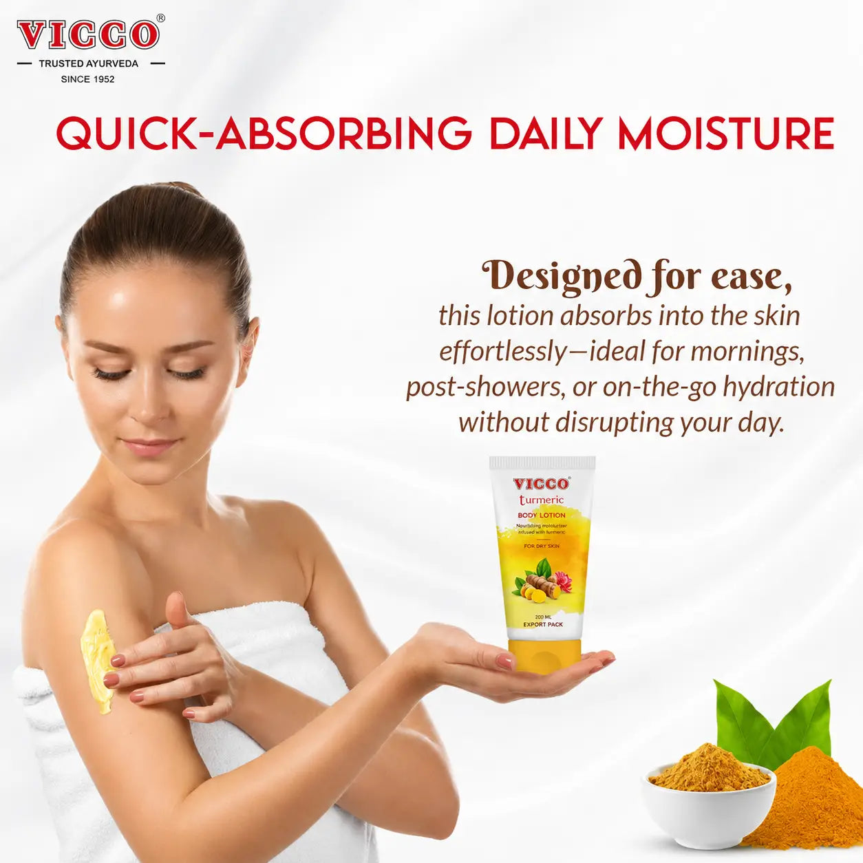 Vicco Turmeric Body Lotion 200ml - view 5