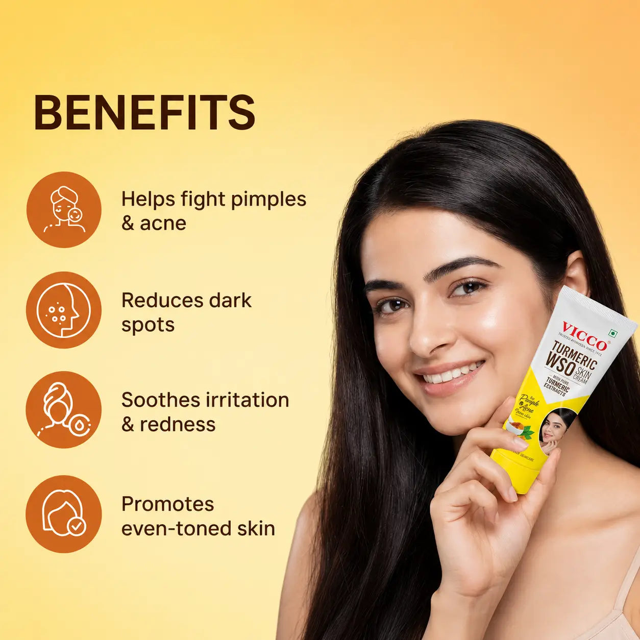 Vicco Turmeric WSO Skin Cream 60g - view 4